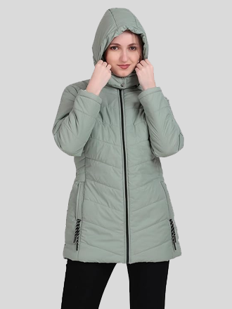 Brazo Long Hooded Puffer Jacket