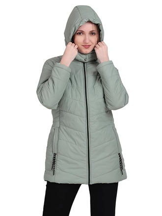 Brazo Long Hooded Puffer Jacket