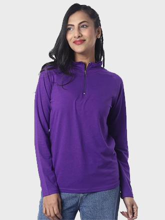 Tshirt Full Sleeve Zipper