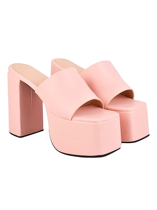 Stylish Solid Block Heels for Women & Girls