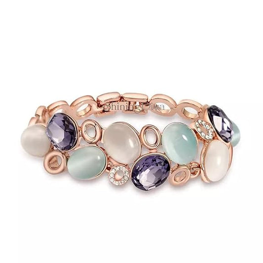 Rose Gold Austrian Crystal Bracelet