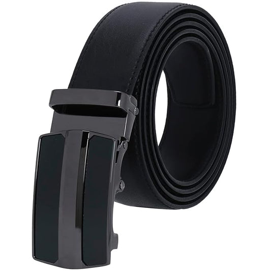 Men's Auto Lock PU Leather Belt