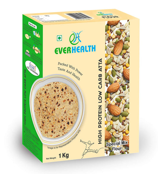 Everhealth High Protein Low Carb Atta - 1Kg