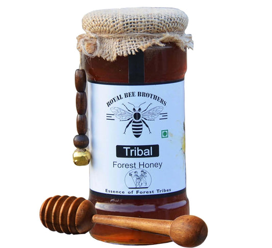 Royal Bee Brothers | Tribal Forest Honey | Produce of Wild Honey Bee | Harvested from the Forest of Odisha | 100% Pure, Natural, Raw and Unprocessed Forest Honey
