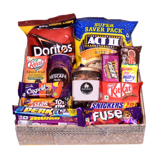 Food Library The Magic of Nature Assorted Gourmet Diwali Food Gift Hamper Basket (All Occasions)