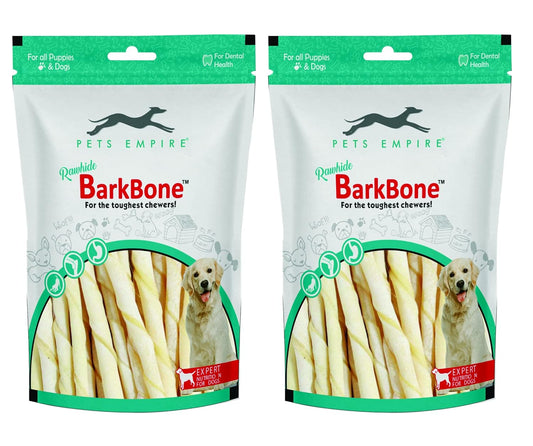 Pets Empire Rawhide Chew White Sticks 10Pcs (Pack of 2