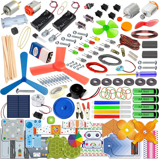 Kit4Curious 140 Experiments Science Projects Diy Gadgets Toy Educational Learning Kit - 140 Items In 1 Kit - Solar Energy, Steam Activities, Smart Gift For Boys & Girls