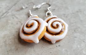 Cinnamon Roll Earrings