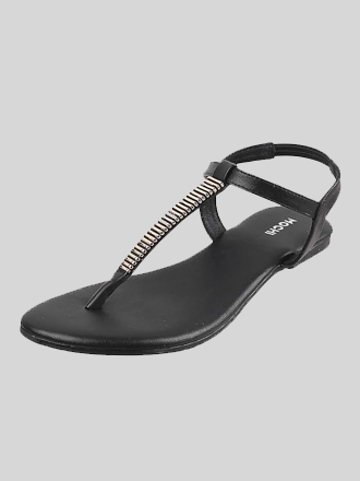 Mochi Women's Faux Leather Flat Fashion Sandals