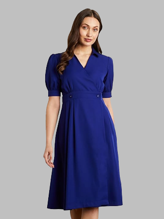 Fit & Flare Wrap Dress