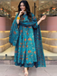 Printed Kurta with Palazzo & Dupatta
