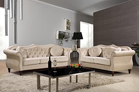 Wood Art India - 3 +2 Seater Luxary Designed Velvet Tuffted Sofa Set for Living Room, Hallways, Offices, Bedroom