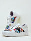 Lace-Up Printed Detail Sneakers & Girls