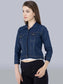 zari junction Women Solid Denim Jacket
