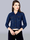 zari junction Women Solid Denim Jacket