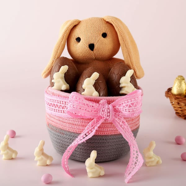 Easter Bunny and Chocolate Basket
